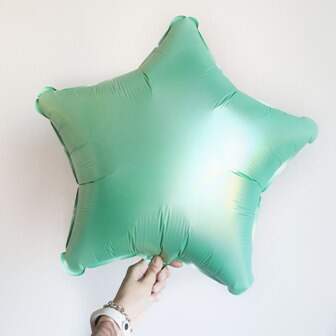 Шар звезда, Сатин Мятно-зеленый / Mint Green фото
