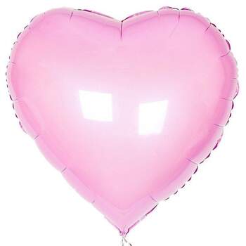 Шар Сердце, Розовый / Pink фото