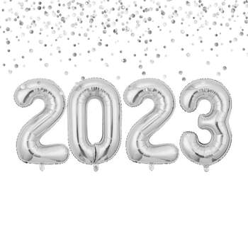 Цифры 2023  серебро фото