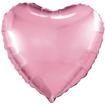 Шар сердце, Розовое Пастель / Pink фото