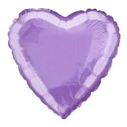 Шар Сердце, Сиреневый / Lilac фото
