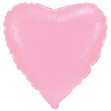Шар Сердце, Розовый Металлик / Pink фото