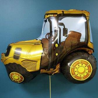 Фигура Трактор желтый фото