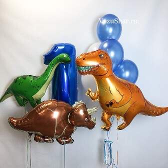 Набор шаров "Время динозавриков" фото