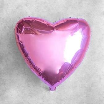 Шар сердце розовое фото