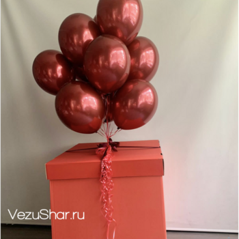 Коробка с шарами "Рубин" фото