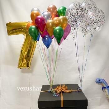 Коробки сюрприз с воздушными шарами