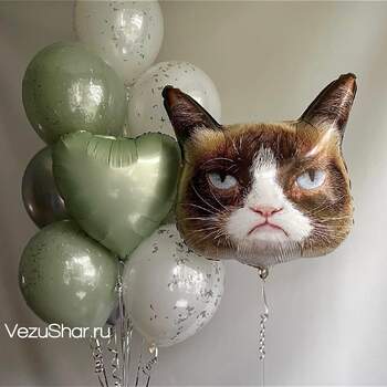 Набор "Оливковые шары  и кот" фото