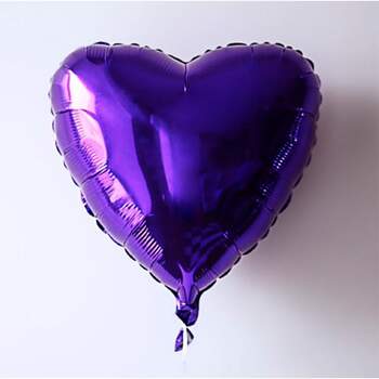 Сердце фиолетовое металлик фото