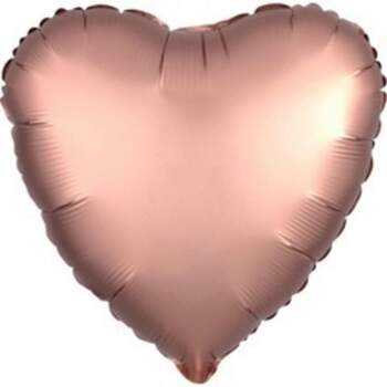 Сердце розовое золото сатин / Сатин Rose Gold фото