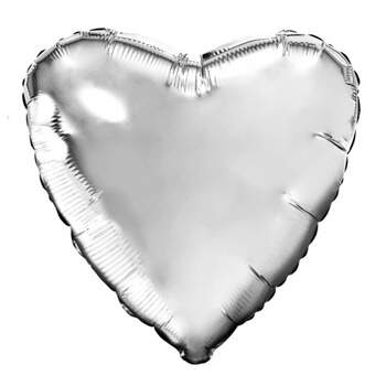 Шар Сердце, Серебро / Silver фото