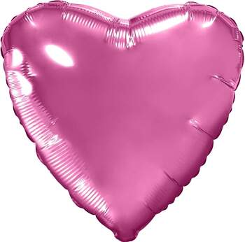 Сердце ярко-розовое фото