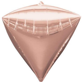 Шар 3D Алмаз Розовое Золото фото