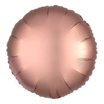 Шар круг розовое золото сатин фото