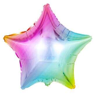 Шар Звезда, Радуга нежный градиент / Rainbow gradient фото